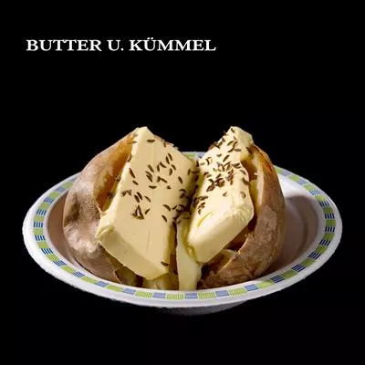 gebackene Kartoffeln mit Butter & Kümmel